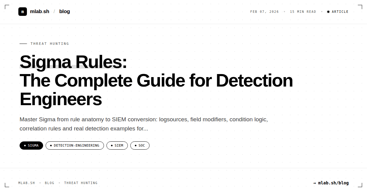 Sigma Rules: The Complete Guide for Detection Engineers
